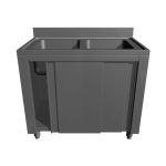 Spalator dublu pentru oale tip dulap Inox e Inox-3-7LAS2V 180F-F-1B