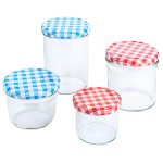 Borcan pentru gem, 440ml + capac, set de 6 bucati Contacto-2705440